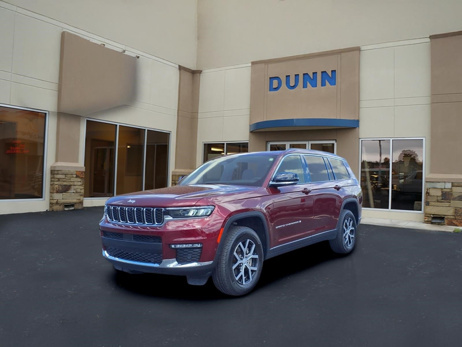 2024 Jeep Grand Cherokee L Limited in Red — front three-quarter view
