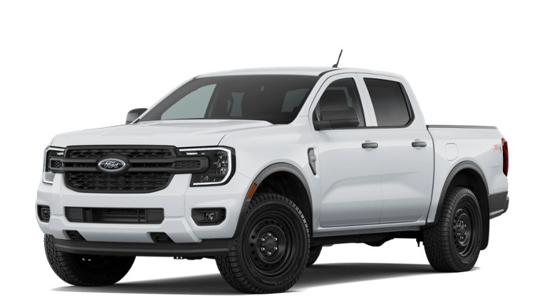 2026 Ford Ranger XL in Oxford White — front three-quarter view
