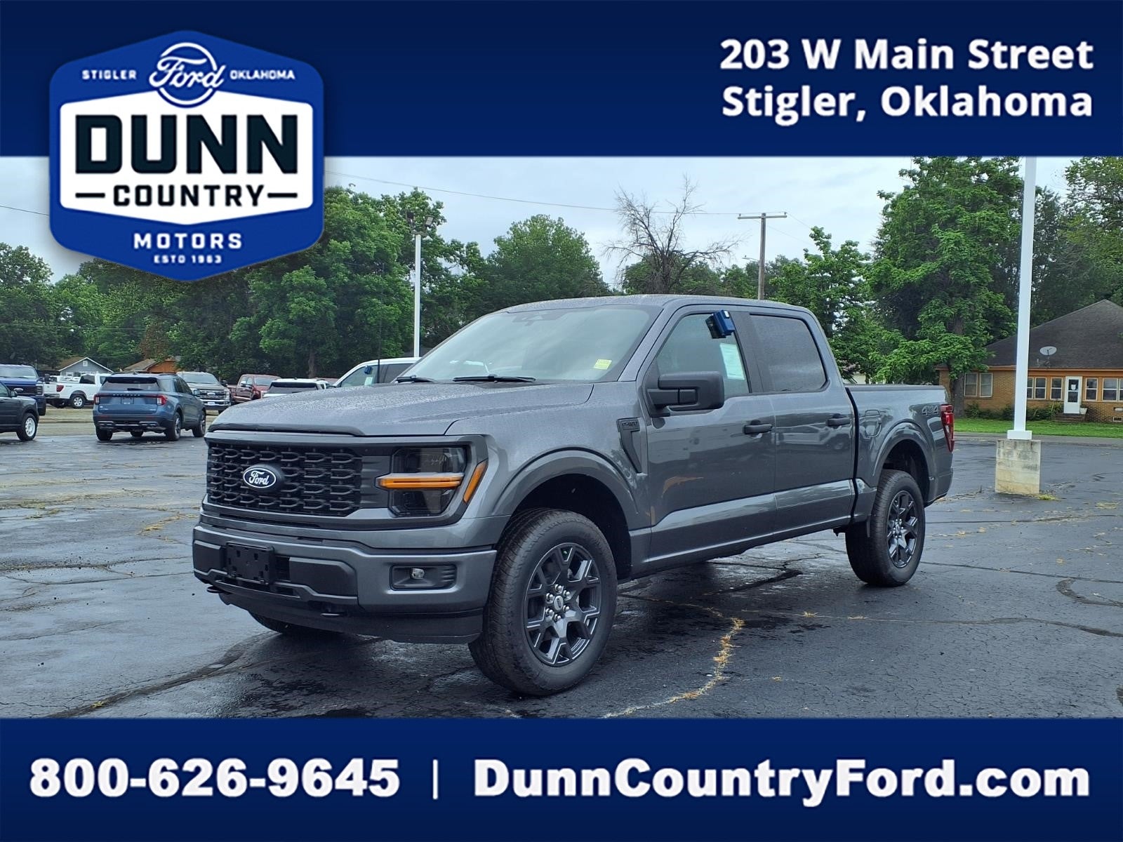 2026 Ford F-150 STX in Carbonized Gray Metallic — front three-quarter view