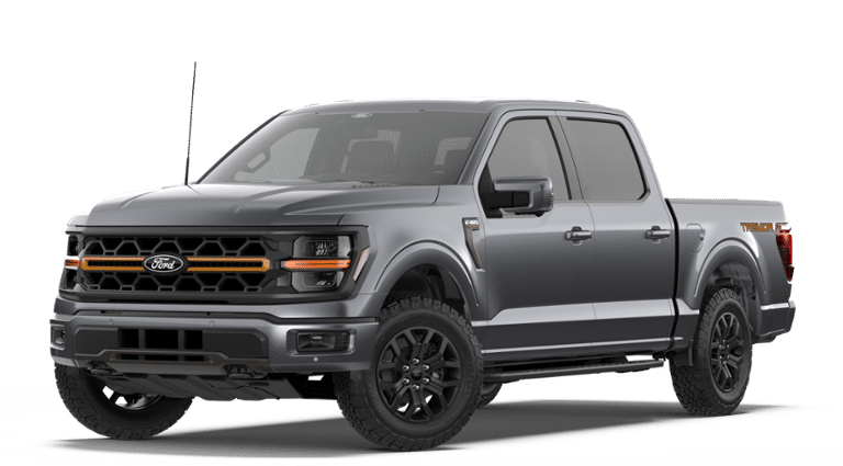 2026 Ford F-150 Tremor in Carbonized Gray Metallic — front three-quarter view