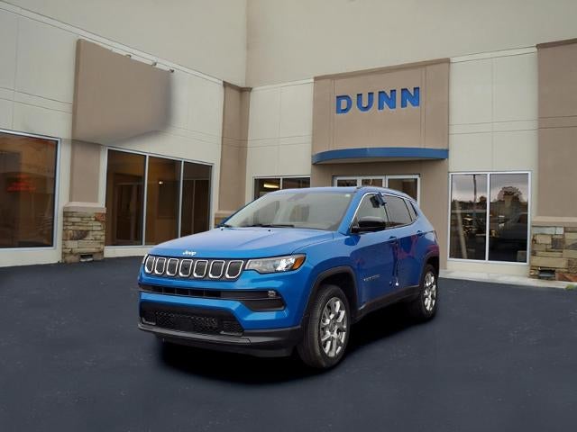 2022 Jeep Compass Latitude Lux in Blue — front three-quarter view